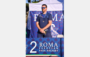 Maxime Guérin vice-champion d’Europe para en Open arc à poulies