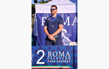 Maxime Guérin vice-champion d’Europe para en Open arc à poulies